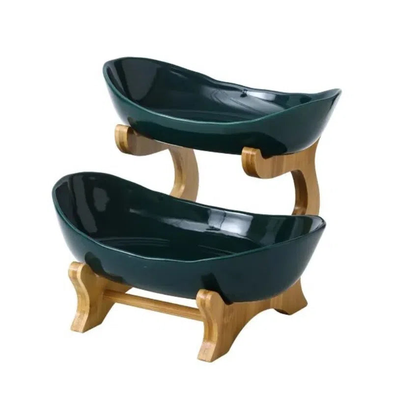 Fruteira de Mesa Moderna em Bambu 1 a 3 Andares-Kasamô