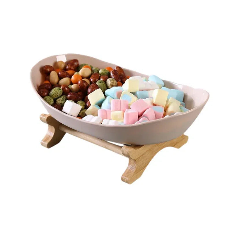 Fruteira de Mesa Moderna em Bambu 1 a 3 Andares-Kasamô