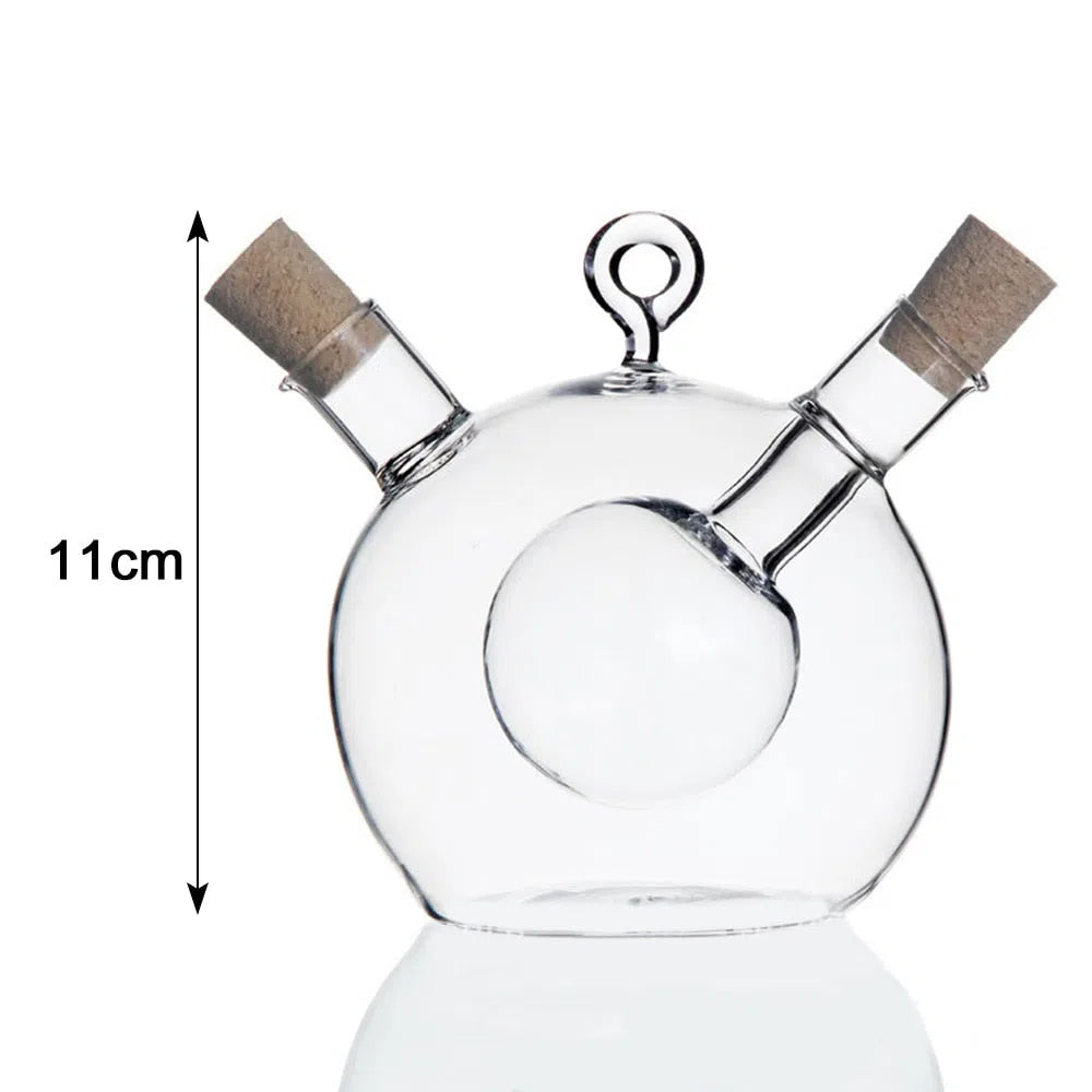 Galheteiro Criativo 2 em 1 para Óleos, Azeite e Vinagre-Kasamô