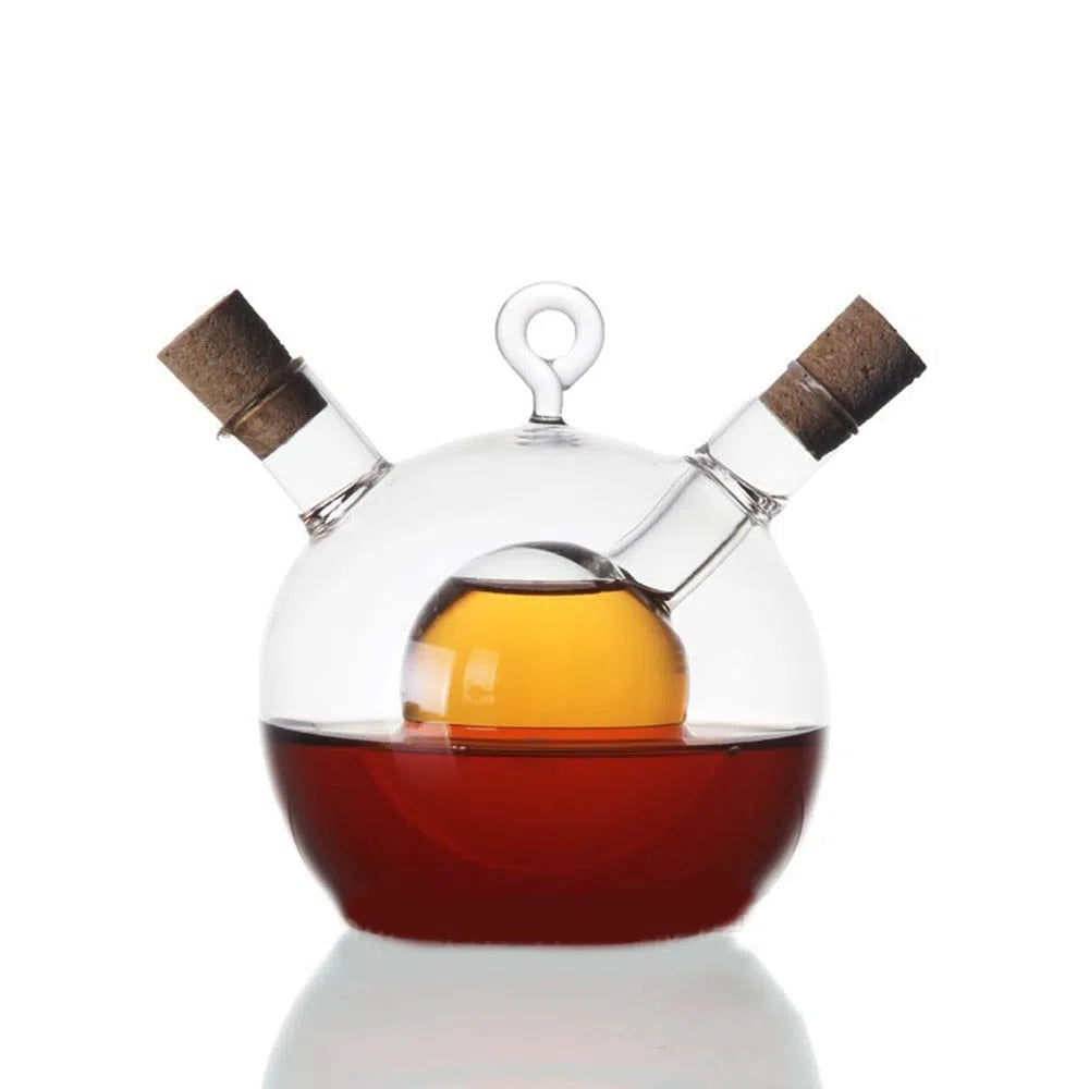 Galheteiro Criativo 2 em 1 para Óleos, Azeite e Vinagre-Kasamô