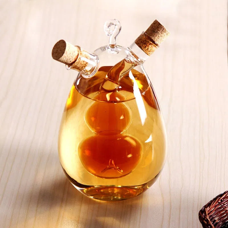 Galheteiro Criativo 2 em 1 para Óleos, Azeite e Vinagre-Kasamô