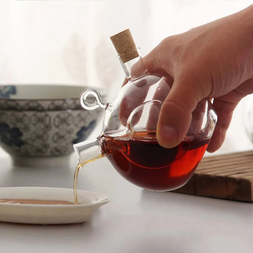 Galheteiro Criativo 2 em 1 para Óleos, Azeite e Vinagre-Kasamô