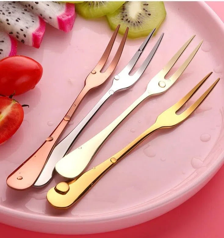 Garfos para Aperitivos em Inox - 2 Peças-Kasamô