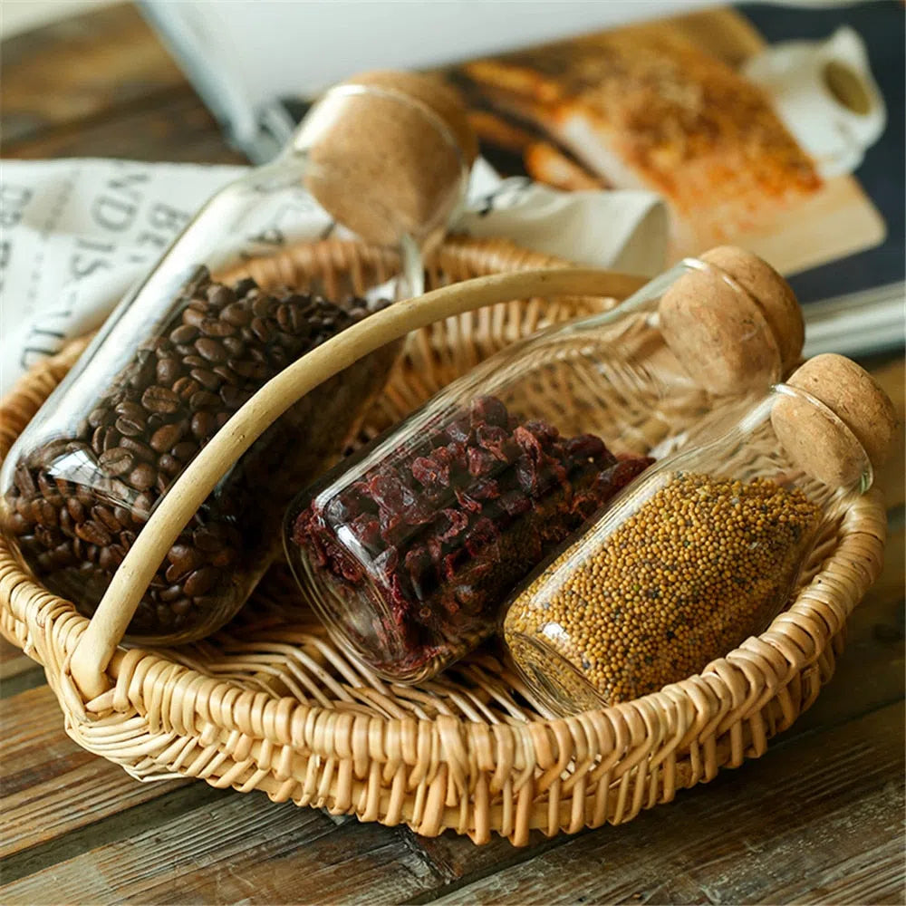 Garrafa em Vidro de Borossilicato com Tampa de Cortiça-Kasamô