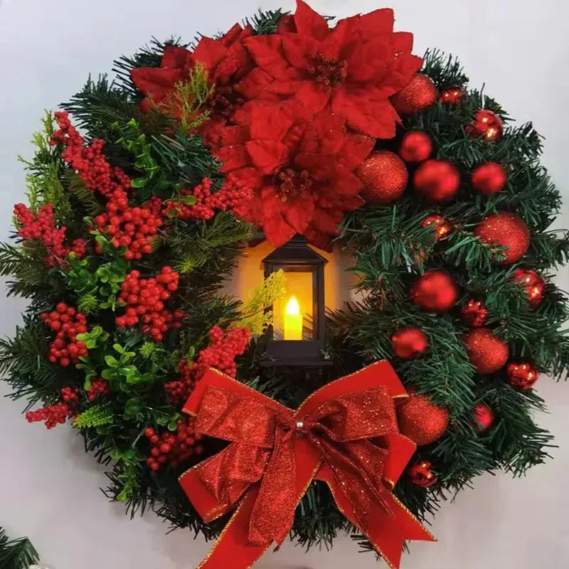 Guirlanda Natalina de Porta com Luz Led-Kasamô