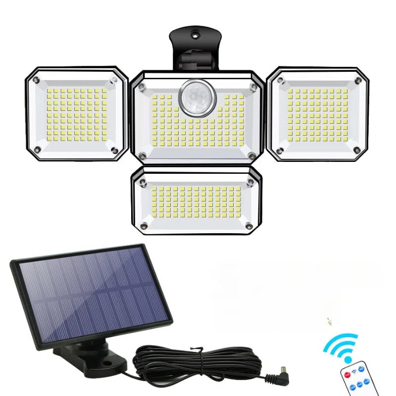 Holofote Solar LED 800W com 3 Cabeças - Solar Urbane-Kasamô