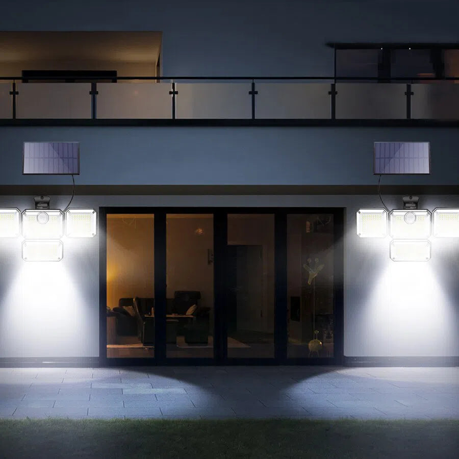Holofote Solar LED 800W com 3 Cabeças - Solar Urbane-Kasamô