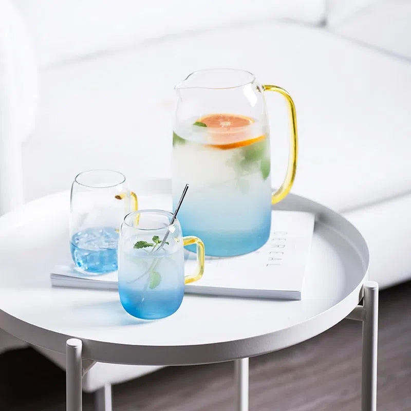 Jarra e Copos Degradê - Coleção Rainbow-Kasamô