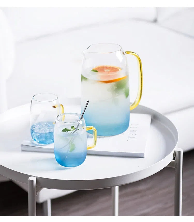 Jarra e Copos Degradê - Coleção Rainbow-Kasamô