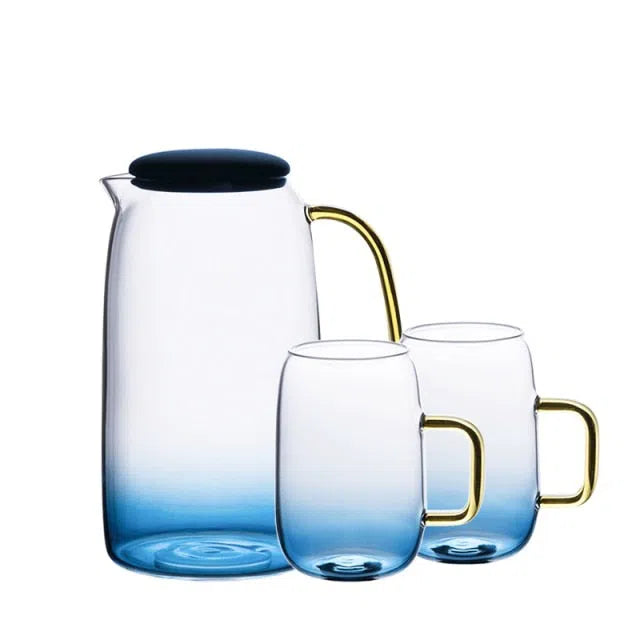 Jarra e Copos Degradê - Coleção Rainbow-Kasamô