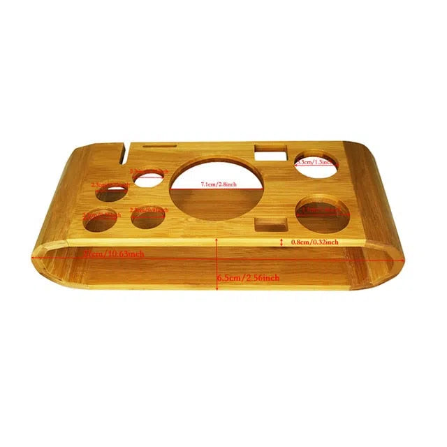 Kit Barman Profissional com Suporte de Bambu - 12 Peças-Kasamô