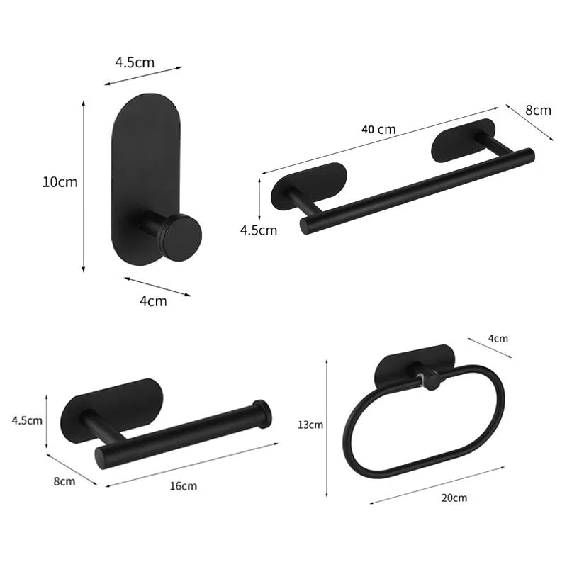 Kit Porta Papel Higiênico e Tolhas de Banho e Rosto-Kasamô