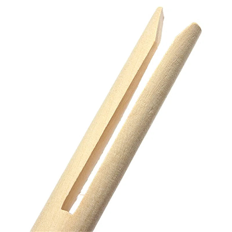 Kit Prendedores Artesanais de Madeira Formato de Pinos - 10 Peças-Kasamô