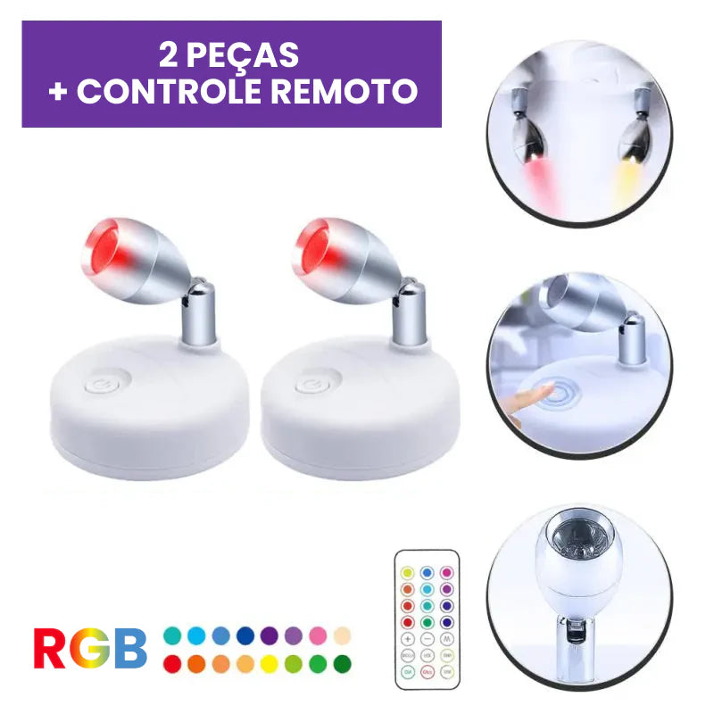 Kit Spots de Luz RGB Kasamô-Kasamô
