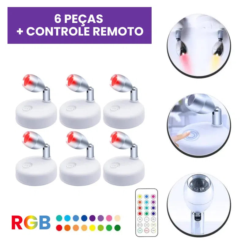 Kit Spots de Luz RGB Kasamô-Kasamô