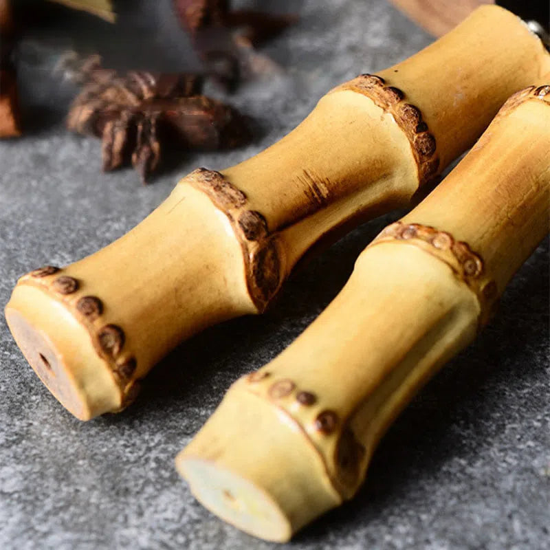 Kit de Cortador para Queijos em Aço Inox e Cabo em Bambu - 04 Peças-Kasamô