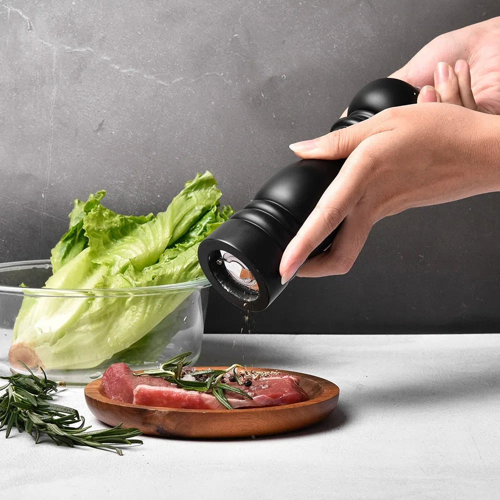 Kit de Moedores de Sal e Pimenta em Madeira Maciça BILL.F - 2 Peças-Kasamô