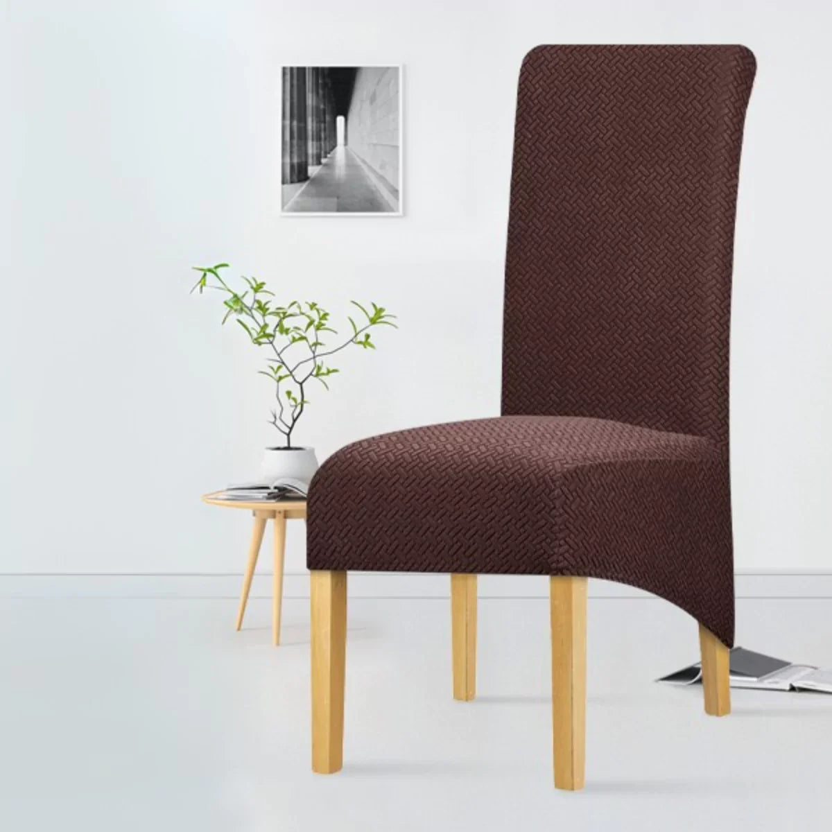 Kit Capas de Cadeira Semi Impermeável - Tecido Jacquard