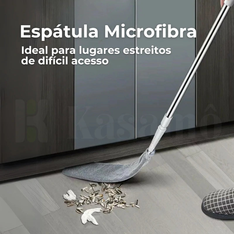 Kit Espanador Microfibra com Cabo Extensível Kasaclean