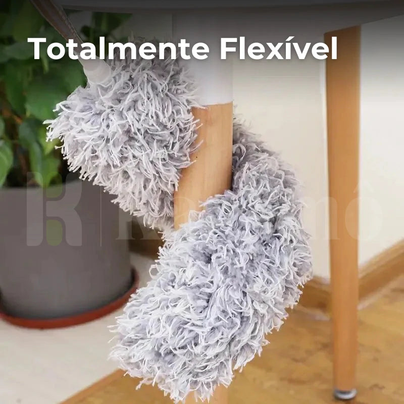 Kit Espanador Microfibra com Cabo Extensível Kasaclean