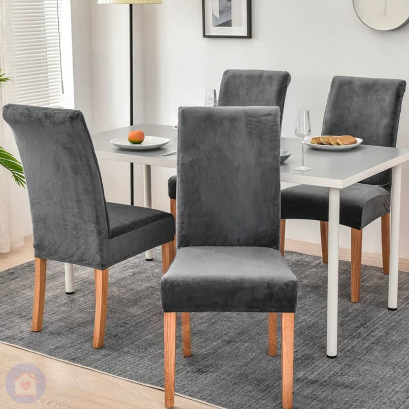 Kit Capas de Cadeira Suede Veludo