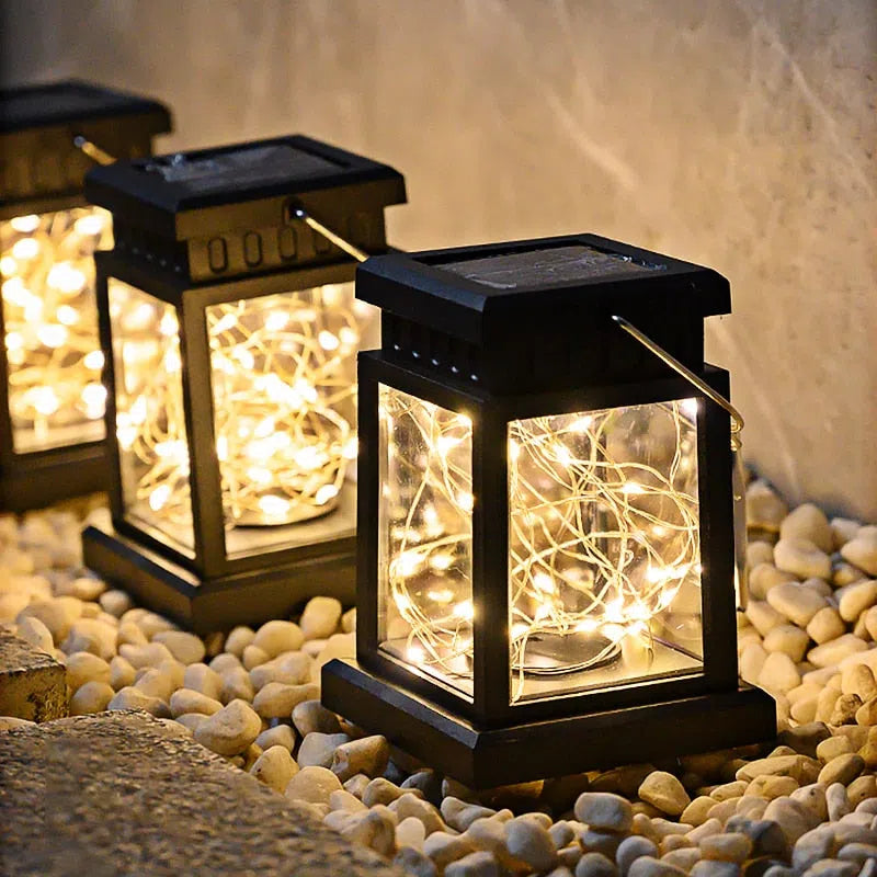 Luminária Led Decorativa de Jardim - Vela e Energia Solar-Kasamô