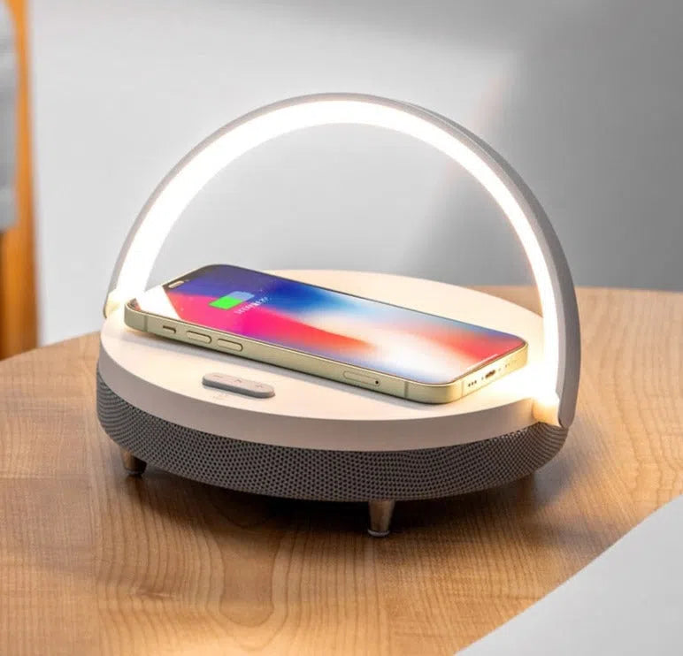 Luminária com Carregador Wireless e Caixa de Som Integrada S21 Pro-Kasamô