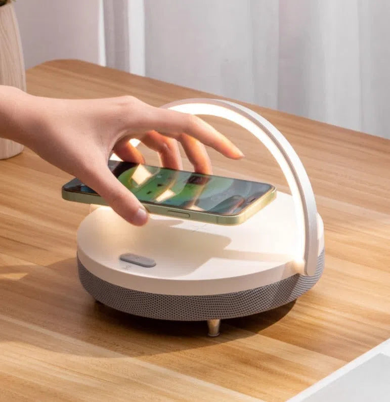 Luminária com Carregador Wireless e Caixa de Som Integrada S21 Pro-Kasamô