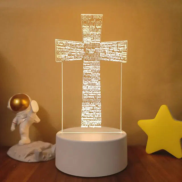 Luminária da Salvação - Decoração Iluminada 16 Cores RGB-Kasamô