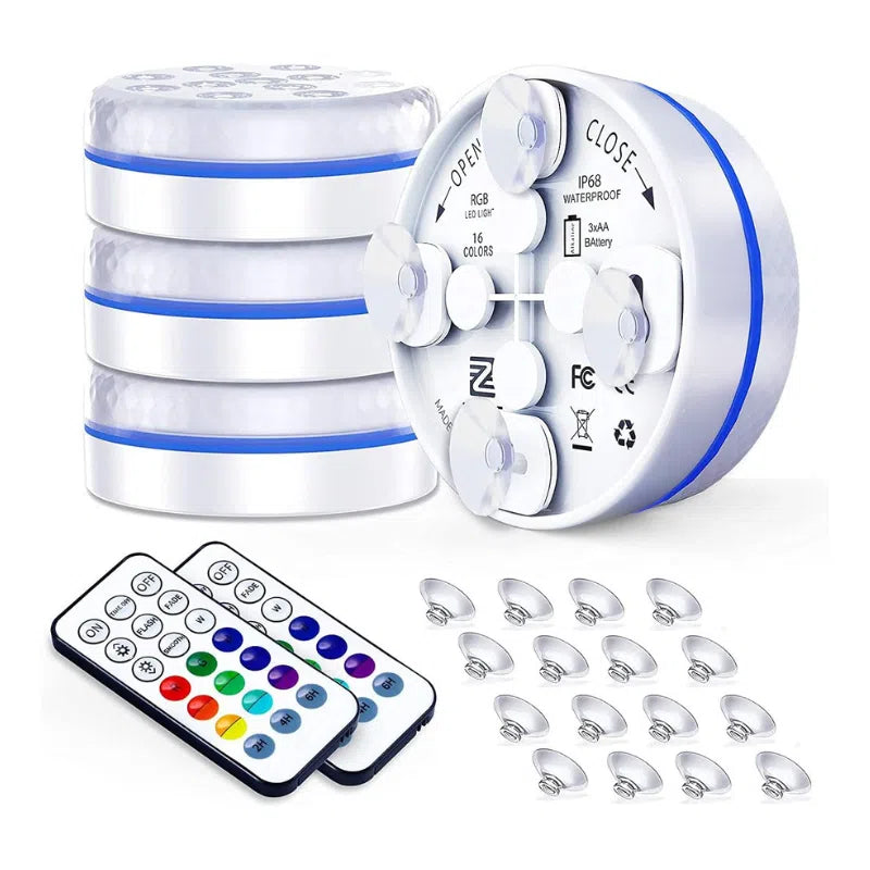 Luminária de Led Subaquática com Sucção para Piscina-Kasamô