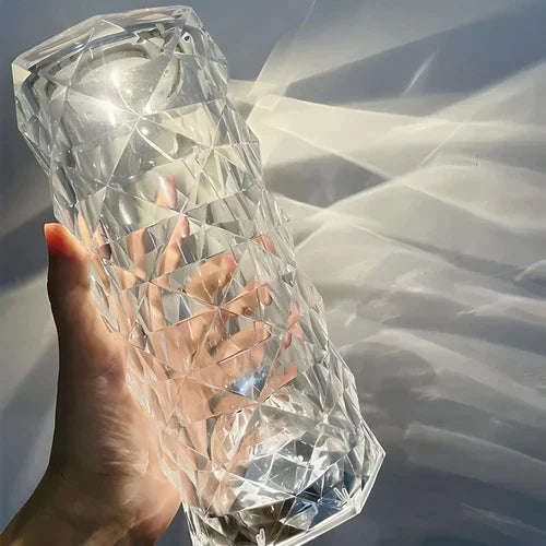 Luminária de Mesa Cristal LED USB Sensível ao Toque - 16 cores-Kasamô