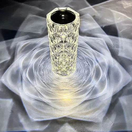 Luminária de Mesa Cristal LED USB Sensível ao Toque - 16 cores-Kasamô