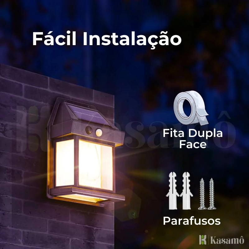 Luminária de Led Solar Inteligente À Prova d'água - Kasalight