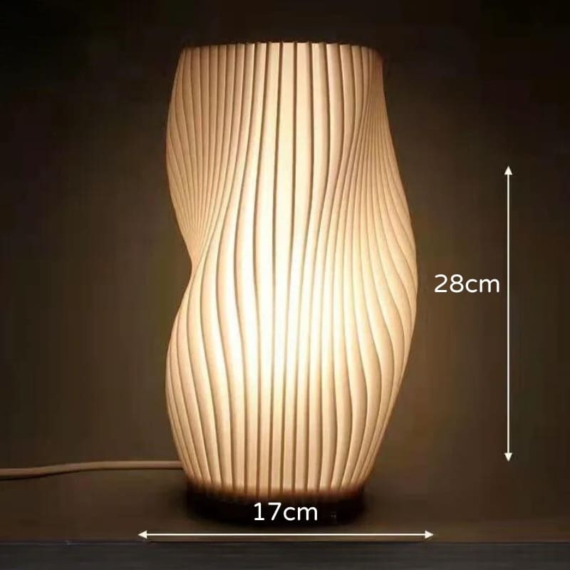 Luminária de Mesa LED Cabeceira Decoração Ecológica