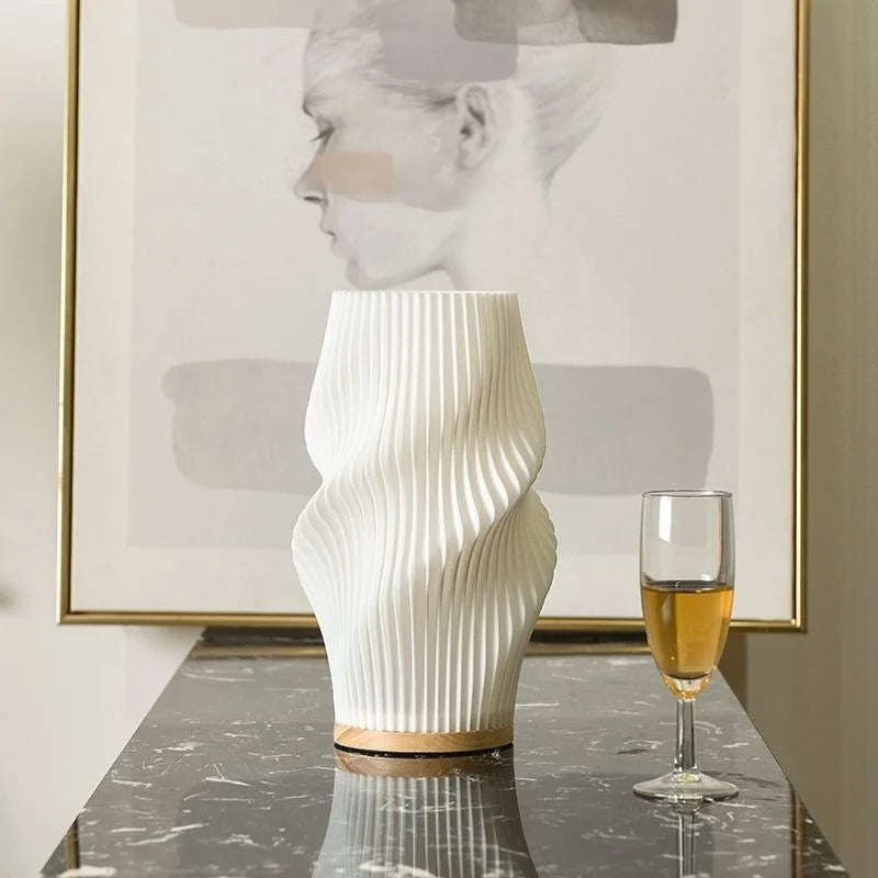 Luminária de Mesa LED Cabeceira Decoração Ecológica