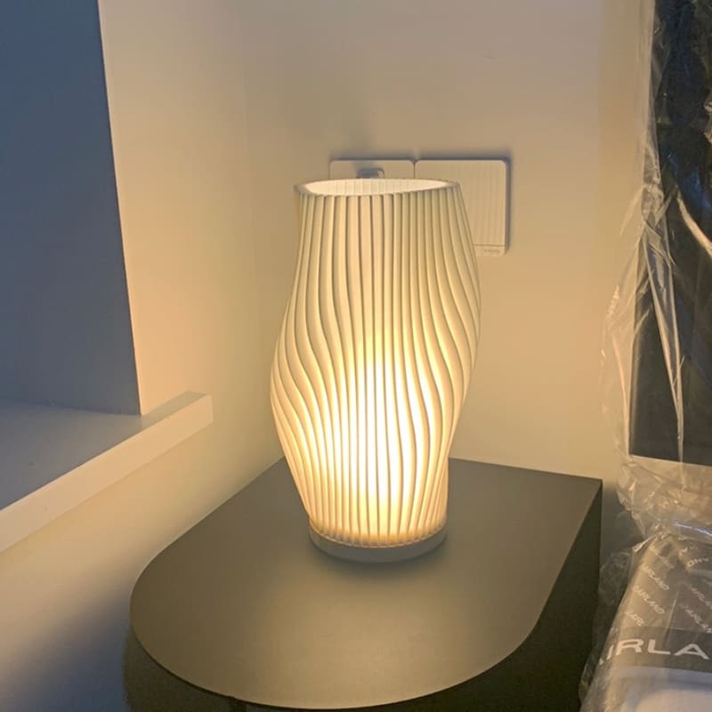 Luminária de Mesa LED Cabeceira Decoração Ecológica