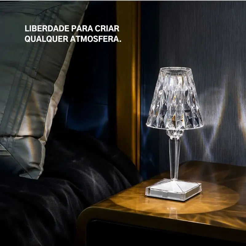 Luminária de Mesa Led Sem Fio 3 em 1 Premium Cridia