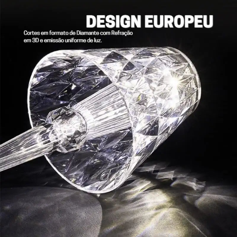 Luminária de Mesa Led Sem Fio 3 em 1 Premium Cridia