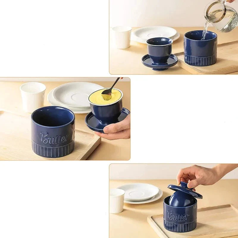 Manteigueira Francesa "Butter" em Cerâmica-Kasamô