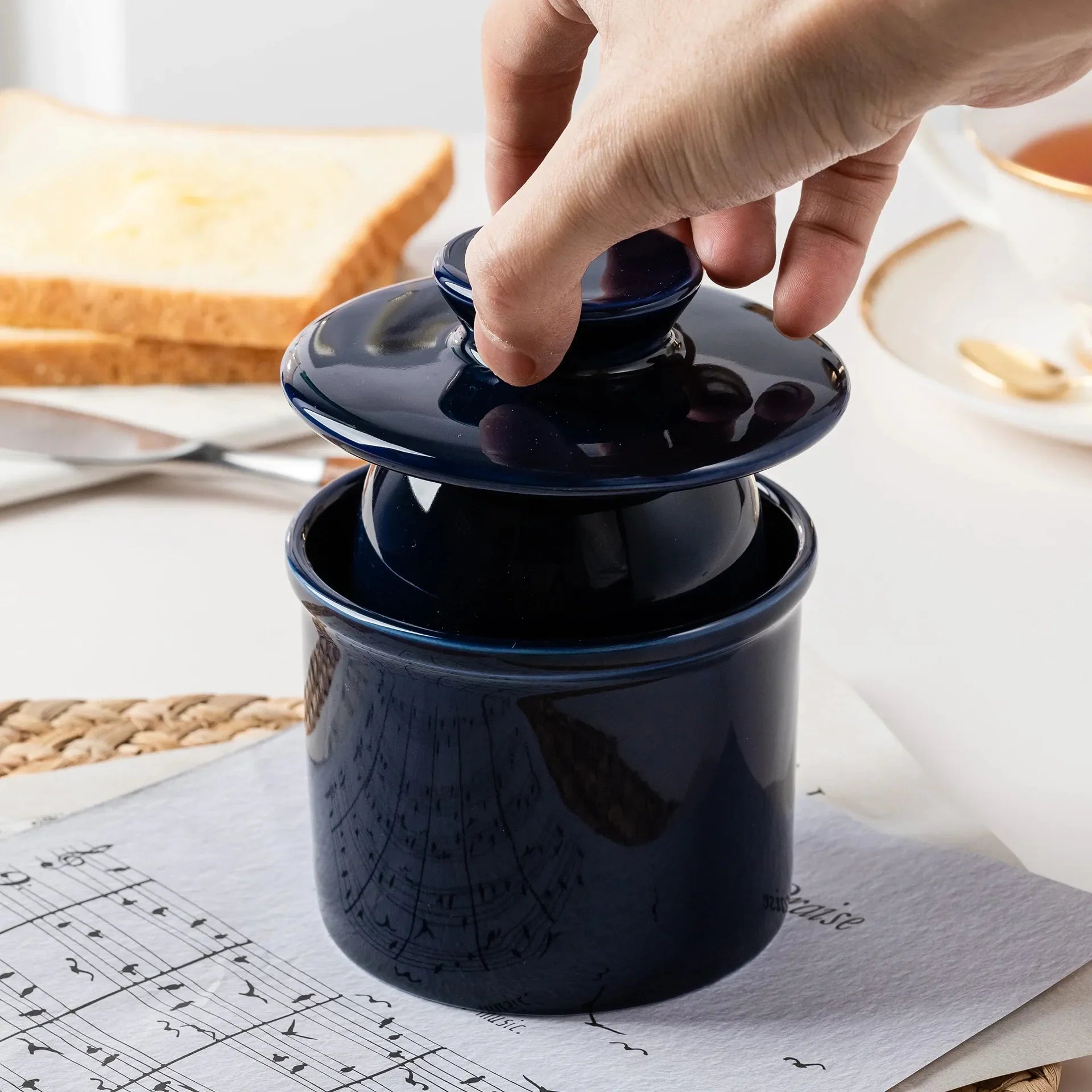 Manteigueira Francesa "Butter" em Cerâmica-Kasamô