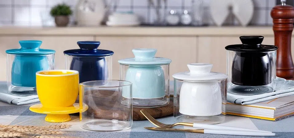 Manteigueira Francesa em Cerâmica Linha Color-Kasamô