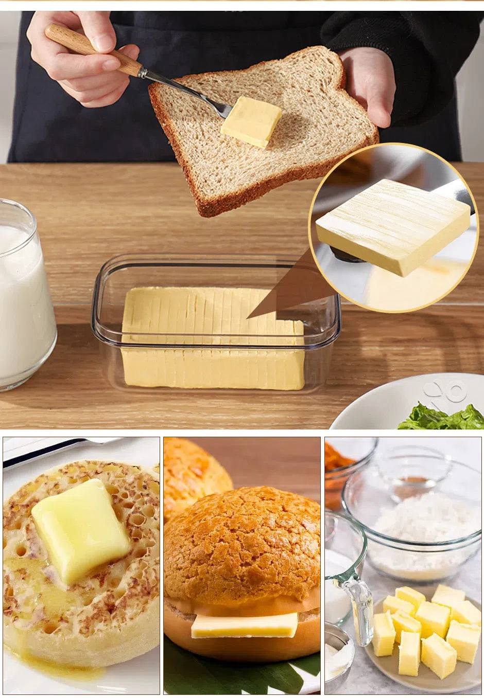 Manteigueira com Fatiador-Kasamô