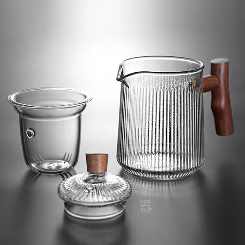 Mini Bule Canelado com Infusor-Kasamô