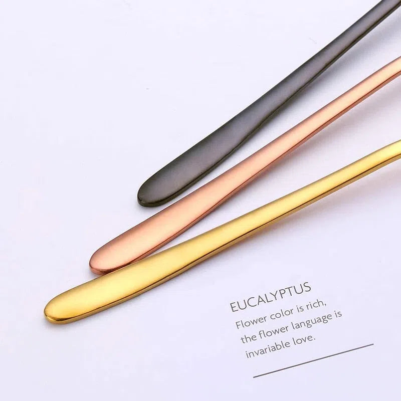 Mini Garfos para Sobremesa em Aço Inox - 6 Peças-Kasamô