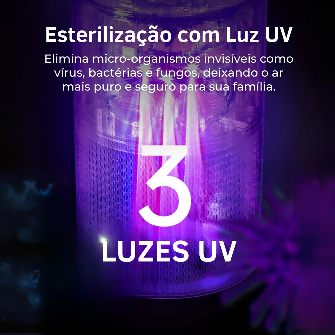Purificador de Ar AirClean KSA4 - Com Filtro HEPA e Função Ionizador