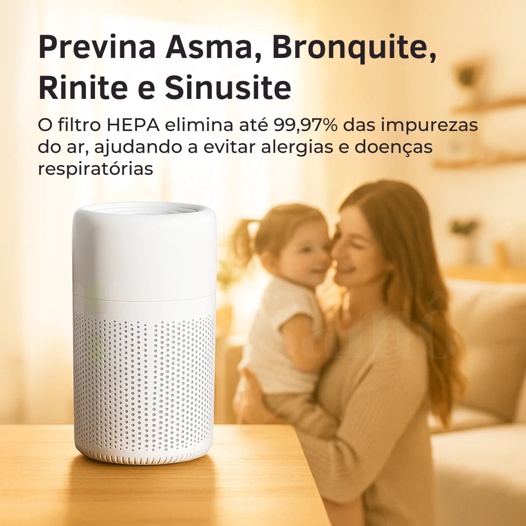 Purificador de Ar AirClean KSA4 - Com Filtro HEPA e Função Ionizador