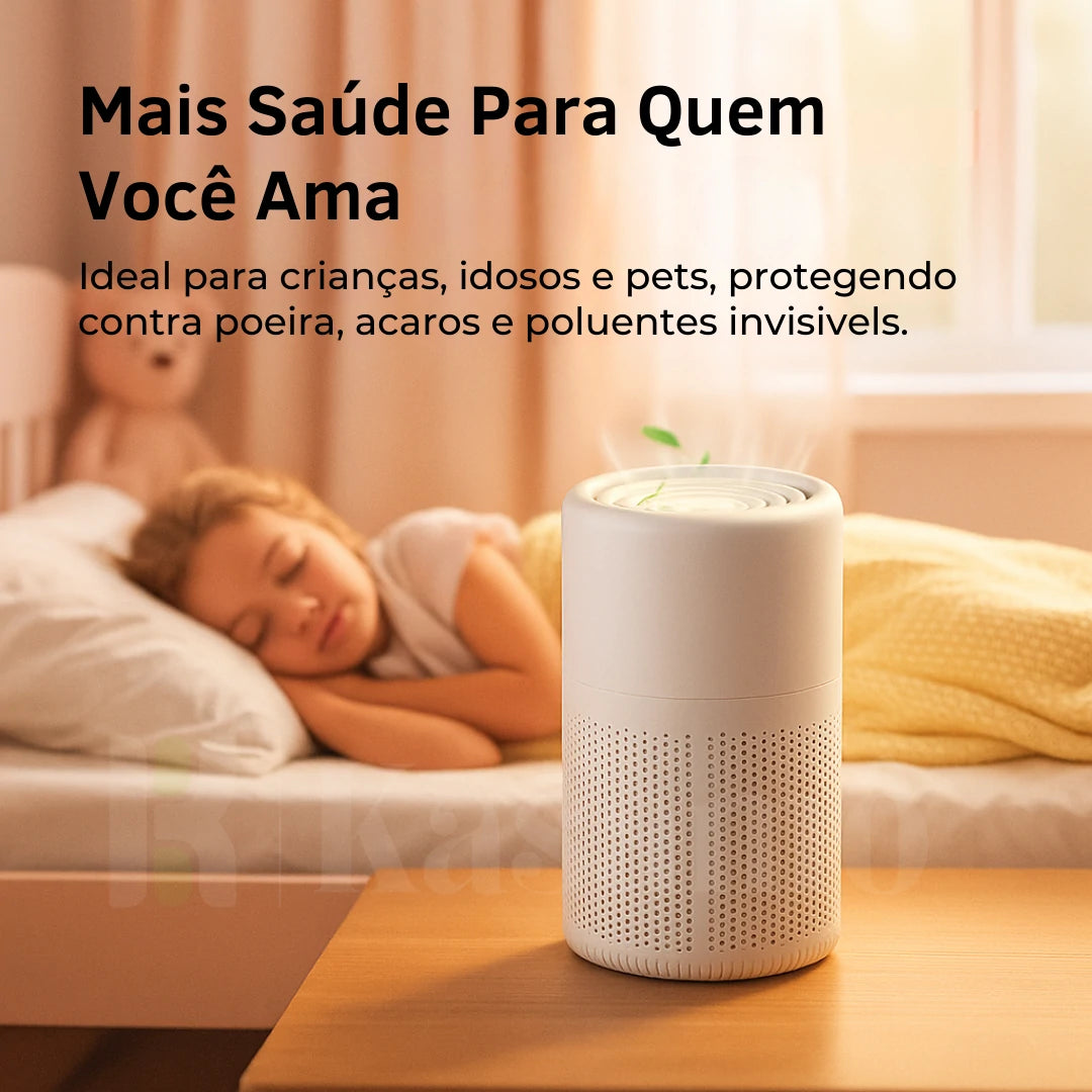 Purificador de Ar AirClean KSA4 - Com Filtro HEPA e Função Ionizador