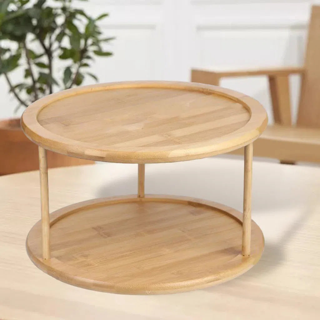 Organizador Giratório de Bambu-Kasamô