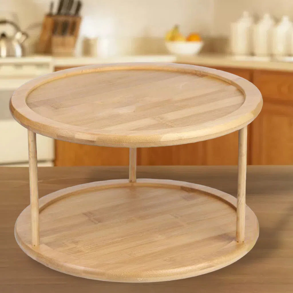 Organizador Giratório de Bambu-Kasamô