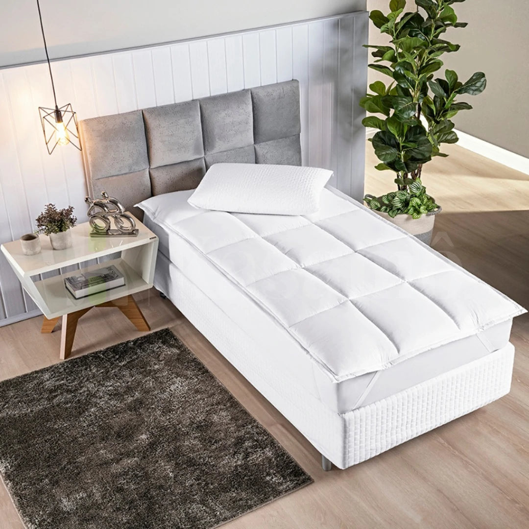 Pillow Top Premium Extra Macio 400 Fios Kasamô - Para Noites de Sono Aconchegantes